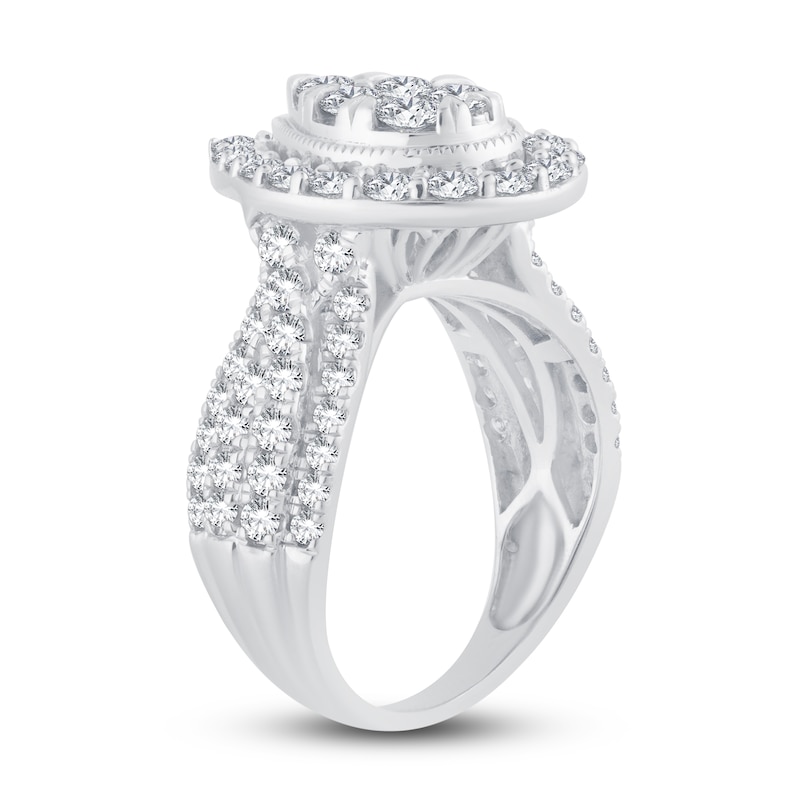 Main Image 2 of Previously Owned Diamond Engagement Ring 2 ct tw Round-Cut 10K White Gold