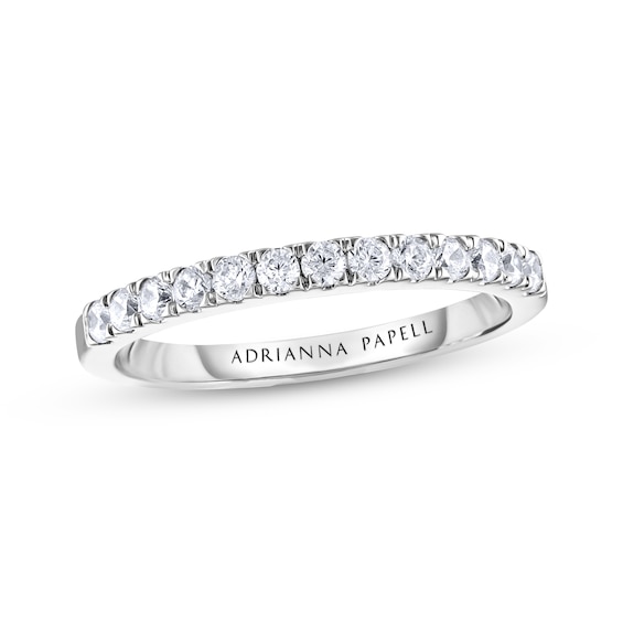 Previously Owned Adrianna Papell Diamond Wedding Band 3/8 ct tw 14K White Gold