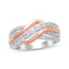 Thumbnail Image 0 of Previously Owned Diamond Ring 1/5 ct tw Round-cut Sterling Silver/10K Rose Gold