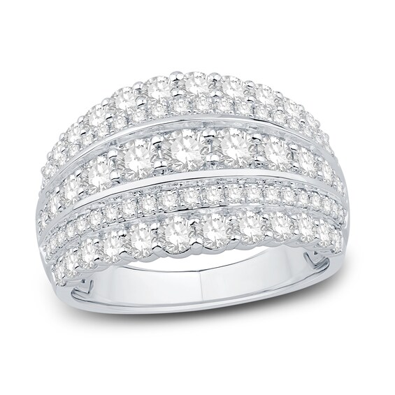 Previously Owned Diamond Anniversary Ring 2 ct tw Round-cut 10K White Gold