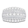 Thumbnail Image 3 of Previously Owned Diamond Anniversary Ring 2 ct tw Round-cut 10K White Gold