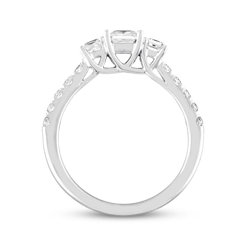 Main Image 3 of Previously Owned THE LEO Diamond Engagement Ring 7/8 ct tw Princess & Round-cut 14K White Gold