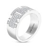 Thumbnail Image 2 of Previously Owned THE LEO Diamond Men's Wedding Band 3/4 ct tw Round-cut 14K White Gold