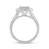 Previously Owned Diamond Engagement Ring 1-1/2 ct tw Princess & Round 14K White Gold
