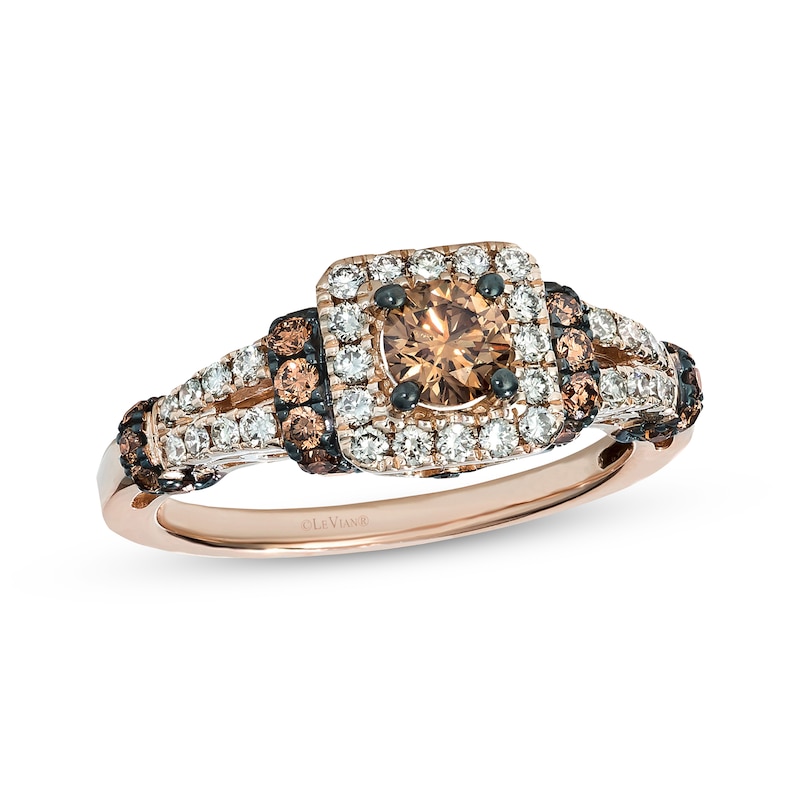 Main Image 1 of Previously Owned Le Vian Diamond Ring 1 ct tw 14K Strawberry Gold