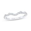 Thumbnail Image 1 of Previously Owned THE LEO First Light Diamond Wedding Band 1/5 ct tw Round-cut 14K White Gold