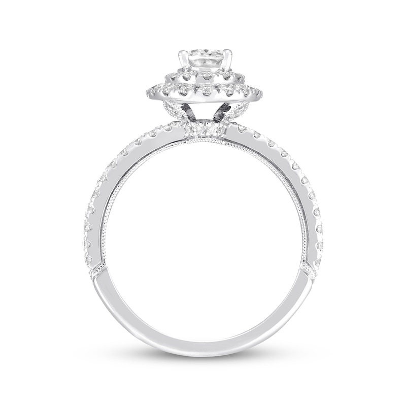 Main Image 3 of Previously Owned Neil Lane Oval Diamond Engagement Ring 1-3/4 ct tw 14K White Gold - Size 7