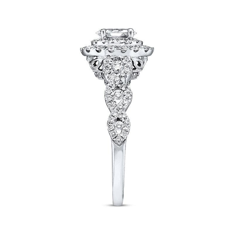Main Image 2 of Previously Owned Neil Lane Bridal Oval Diamond Engagement Ring 1-1/6 ct tw 14K White Gold - Size 6