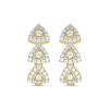 Thumbnail Image 2 of Previously Owned Diamond Hoop Earrings 1/2 ct tw Round-cut 10K Yellow Gold