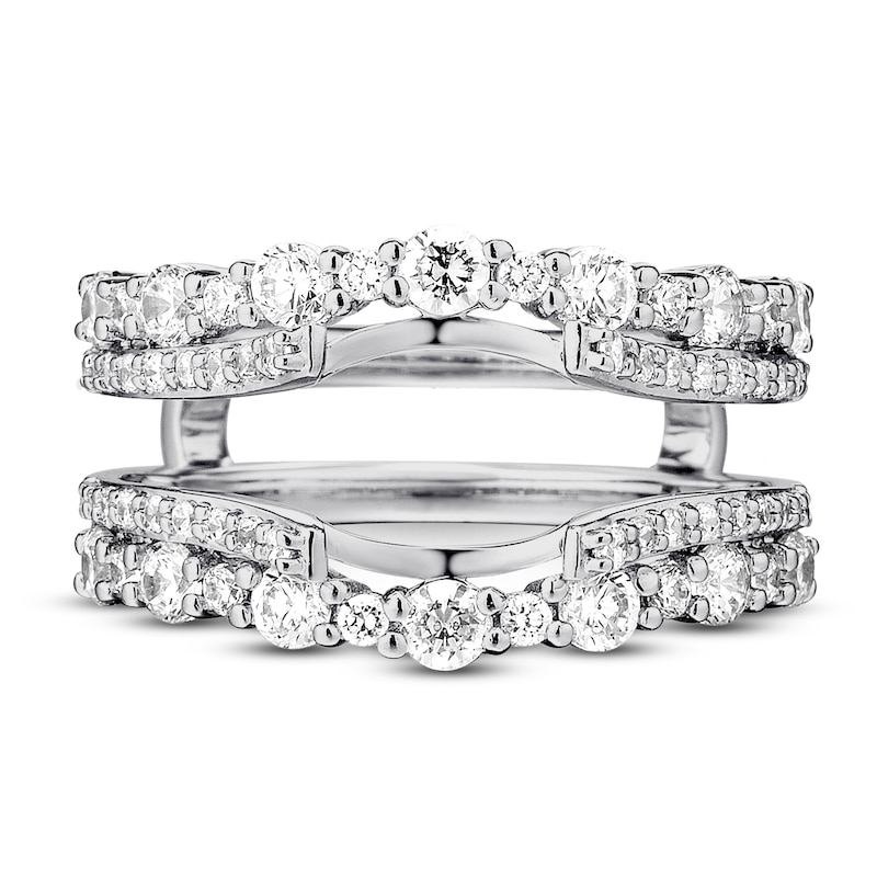 Main Image 1 of Previously Owned Diamond Enhancer Ring 1-1/3 ct tw Round-cut 14K White Gold