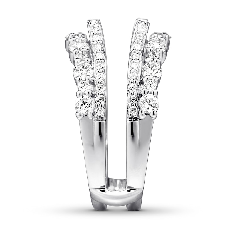 Main Image 3 of Previously Owned Diamond Enhancer Ring 1-1/3 ct tw Round-cut 14K White Gold
