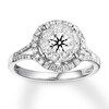Thumbnail Image 0 of Previously Owned Diamond Engagement Ring 7/8 ct tw Round-cut 14K White Gold
