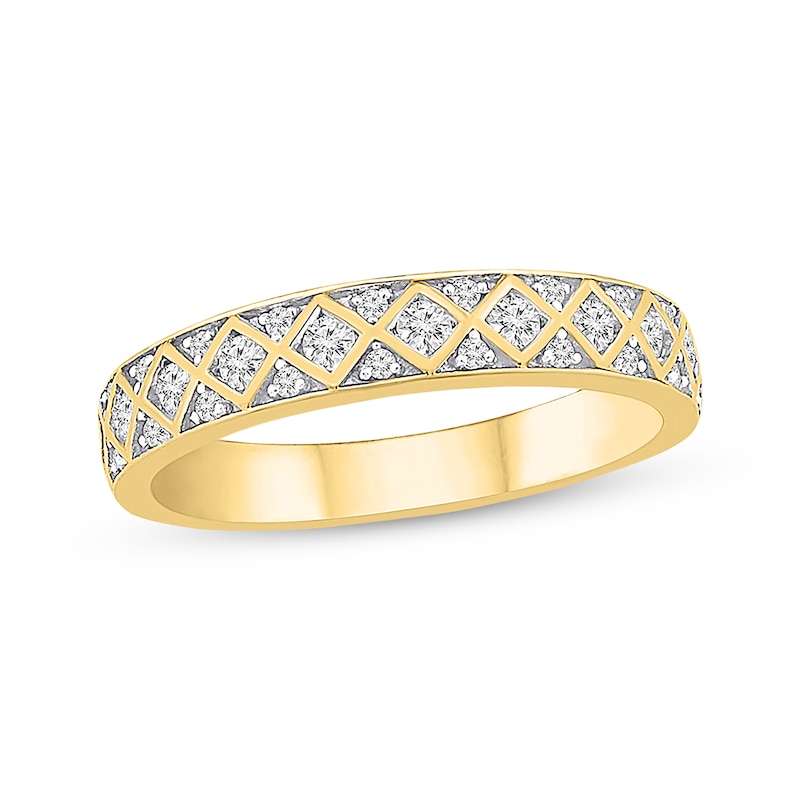 Main Image 1 of Previously Owned Diamond Anniversary Band 1/2 ct tw Round-cut 10K Yellow Gold