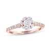 Thumbnail Image 1 of Previously Owned Adrianna Papell Diamond Engagement Ring 5/8 ct tw Round & Marquise 14K Rose Gold