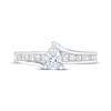 Previously Owned Diamond Engagement Ring 1 ct tw Pear & Princess 14K White Gold