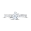 Thumbnail Image 3 of Previously Owned Diamond Engagement Ring 1 ct tw Pear & Princess 14K White Gold