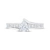 Thumbnail Image 2 of Previously Owned Diamond Engagement Ring 1 ct tw Pear & Princess 14K White Gold