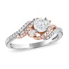 Thumbnail Image 0 of Previously Owned Diamond Engagement Ring 3/4 ct tw Round-cut 14K Two-Tone Gold
