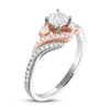 Thumbnail Image 1 of Previously Owned Diamond Engagement Ring 3/4 ct tw Round-cut 14K Two-Tone Gold