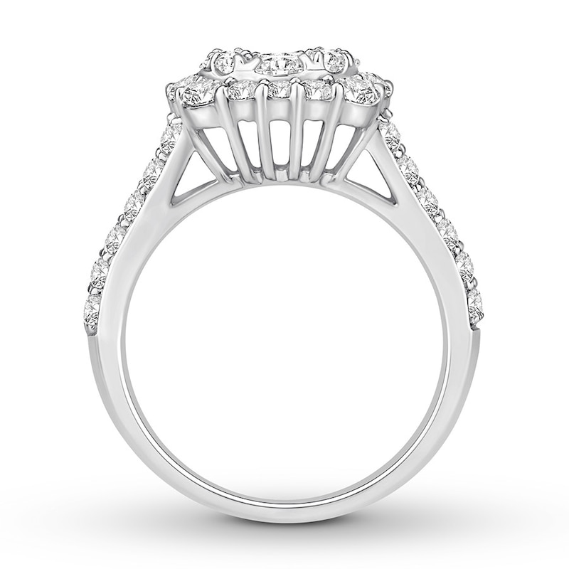 Main Image 2 of Previously Owned Diamond Engagement Ring 2 ct tw Round-cut 14K White Gold