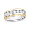Thumbnail Image 1 of Previously Owned Men’s Diamond Wedding Band 1 ct tw Round-cut 14K Two-Tone Gold - Size 10