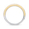 Thumbnail Image 2 of Previously Owned Men’s Diamond Wedding Band 1 ct tw Round-cut 14K Two-Tone Gold - Size 10
