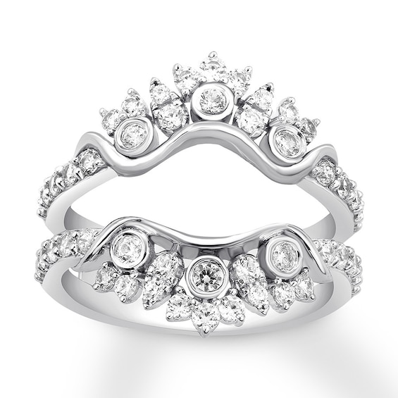 Previously Owned Diamond Enhancer Ring 1 ct tw Round-cut 14K White Gold