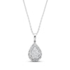 Thumbnail Image 0 of Previously Owned Round-cut Diamond Necklace 1/10 ct tw Sterling Silver 18"