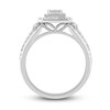 Thumbnail Image 2 of Previously Owned Diamond Engagement Ring 3/8 ct tw Round & Baguette 10K White Gold