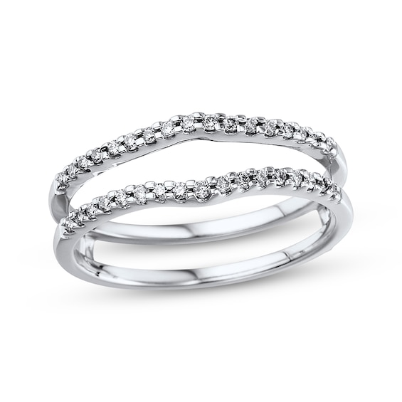 Previously Owned Diamond Enhancer Ring 1/ ct tw Round-cut 14K White Gold