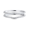 Thumbnail Image 3 of Previously Owned Diamond Enhancer Ring 1/4 ct tw Round-cut 14K White Gold