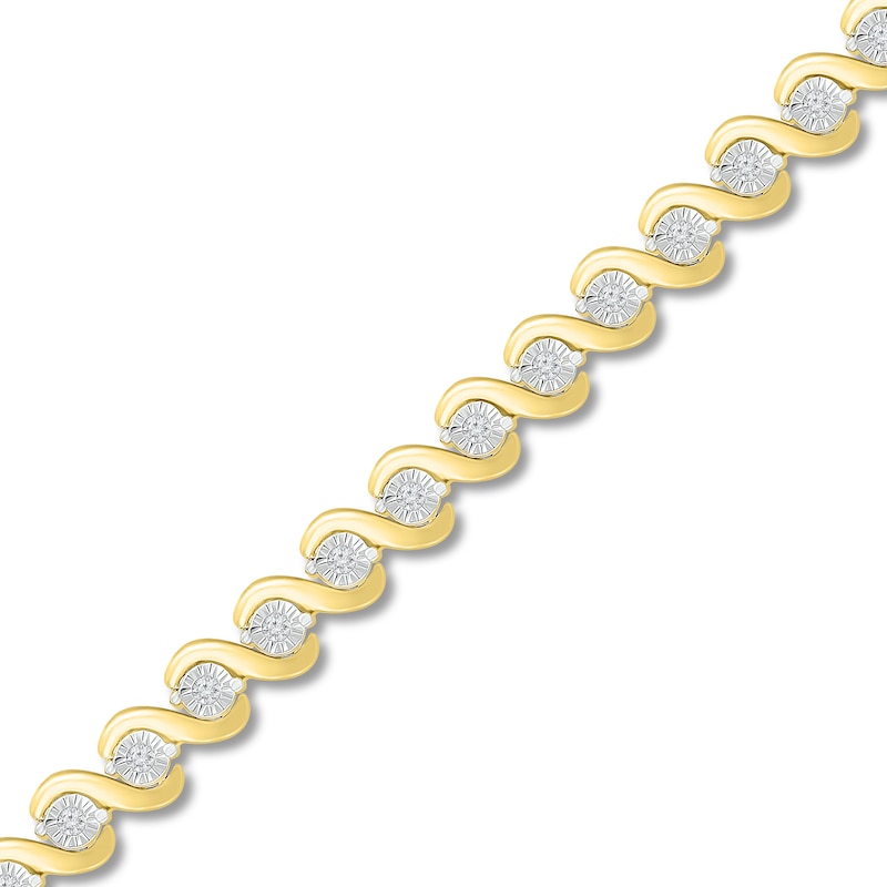 Previously Owned Diamond Bracelet 1/4 ct tw 10K Yellow Gold 7"