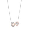 Thumbnail Image 2 of Previously Owned Hallmark Diamonds Necklace 1/10 ct tw Sterling Silver & 10K Gold 18&quot;