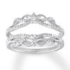 Thumbnail Image 1 of Previously Owned Diamond Enhancer Ring 1/5 ct tw Round-cut 14K White Gold