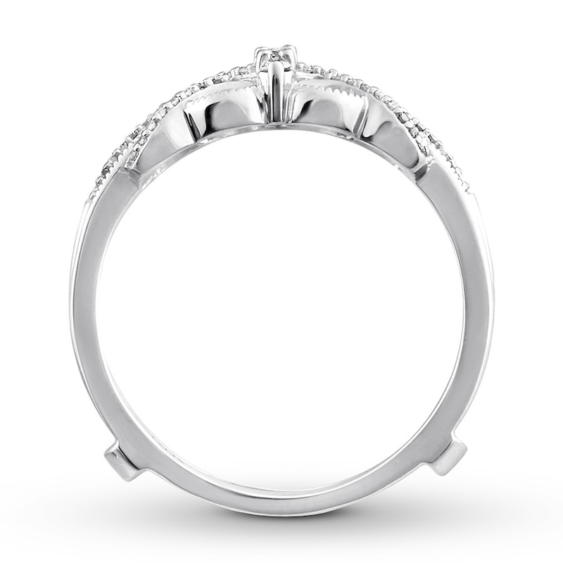 Main Image 2 of Previously Owned Diamond Enhancer Ring 1/5 ct tw Round-cut 14K White Gold