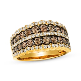 Previously Owned Le Vian Chocolate Waterfall Diamond Ring 1-5/8 ct tw 14K Honey Gold