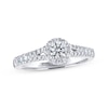 Thumbnail Image 1 of Previously Owned THE LEO Ideal Cut Diamond Engagement Ring 5/8 ct tw Round-cut 14K White Gold
