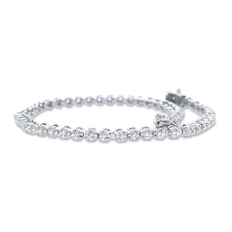 Previously Owned Diamond Tennis Bracelet 1 ct tw Round-Cut 10K White Gold 7"