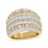Thumbnail Image 0 of Previously Owned Diamond Ring 2 ct tw Round/Baguette-cut 14K Yellow Gold