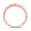 Thumbnail Image 3 of Previously Owned Men's Diamond Wedding Band 1/3 ct tw Round-cut 10K Two-Tone Gold