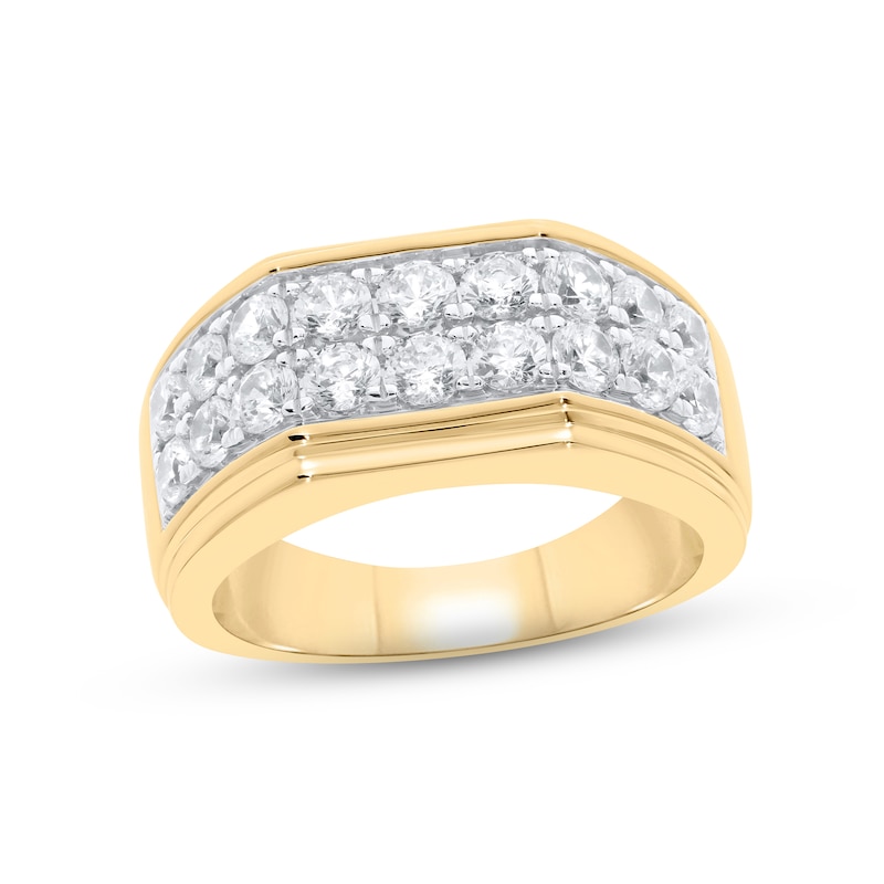 Main Image 1 of Previously Owned Men's Diamond Wedding Band 2 ct tw Round-cut 10K Yellow Gold