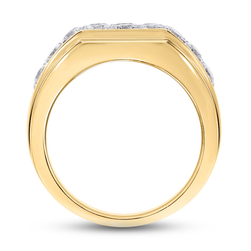 Main Image 2 of Previously Owned Men's Diamond Wedding Band 2 ct tw Round-cut 10K Yellow Gold