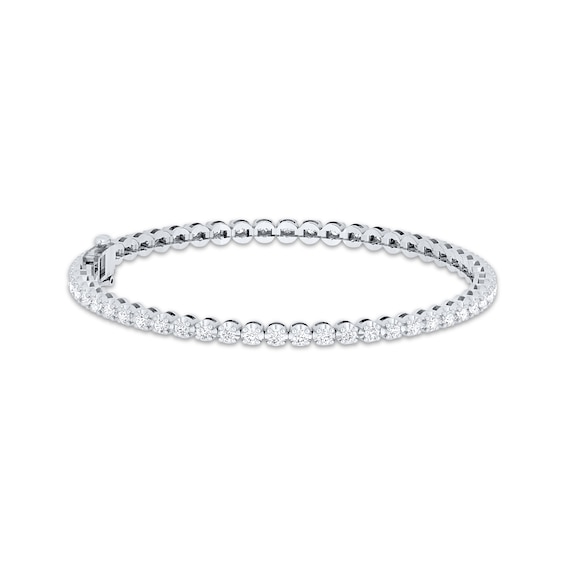 Previously Owned Diamond Tennis Bracelet 2 ct tw Round-Cut 10K White Gold 7"