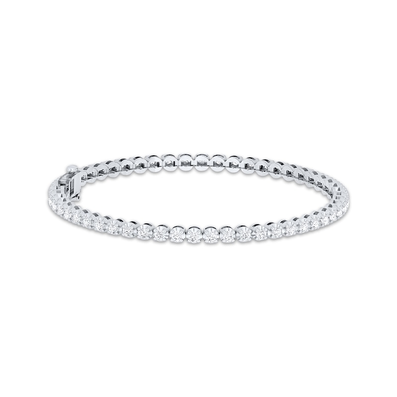 Main Image 1 of Previously Owned Diamond Tennis Bracelet 2 ct tw Round-Cut 10K White Gold 7&quot;