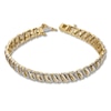 Thumbnail Image 1 of Previously Owned Diamond Bracelet 2 ct tw Round/Baguette 10K Yellow Gold 7"