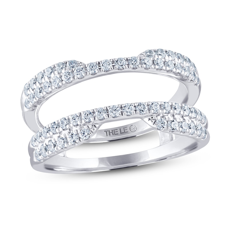 Main Image 1 of Previously Owned THE LEO Diamond Enhancer Ring 5/8 ct tw Round-cut 14K White Gold