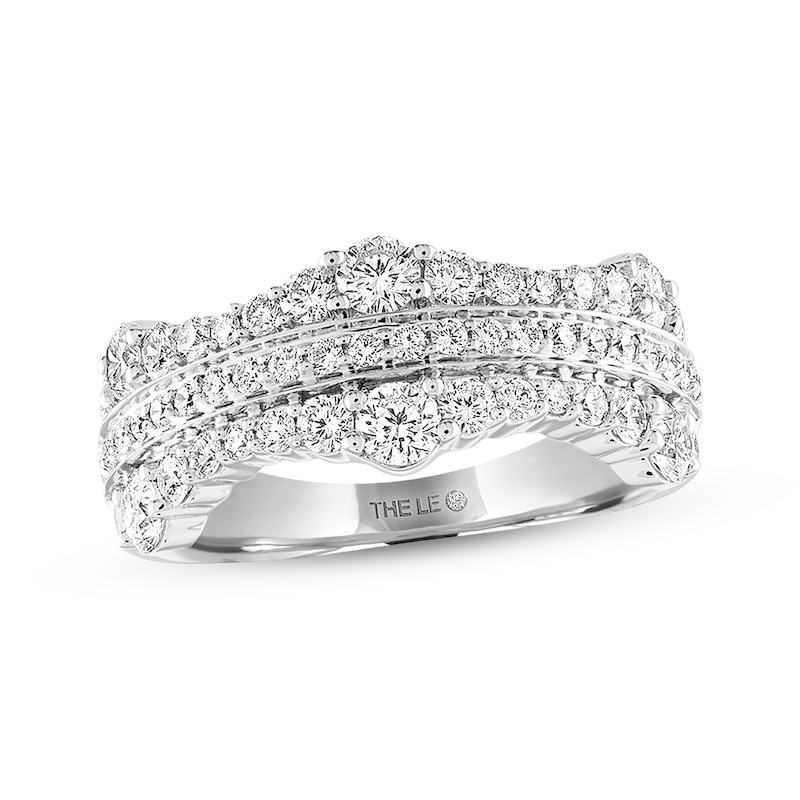 Main Image 1 of Previously Owned THE LEO Diamond Anniversary Band 1-1/2 ct tw Round 14K White Gold