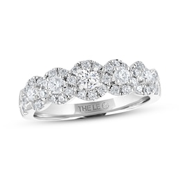 Previously Owned THE LEO Diamond Anniversary Ring 3/4 ct tw Round-cut 14K White Gold