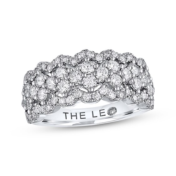 Previously Owned THE LEO Diamond Ring 1-1/2 ct tw Round-cut 14K White Gold