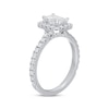 Thumbnail Image 2 of Previously Owned Neil Lane Premiere Engagement Ring 1-3/8 ct tw Emerald & Round-Cut 14K White Gold